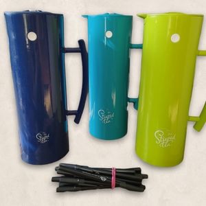 Steeped tea canisters and pens